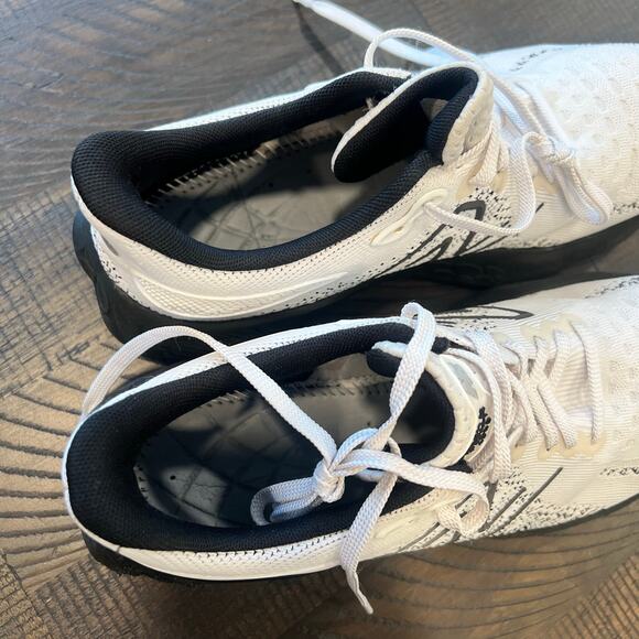 New Balance White Athletic Shoes with Chunky Silhouette - Picture 10 of 10